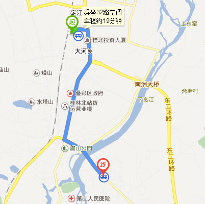 在桂林高铁站坐几路车到桂林医学院附属医院坐几路车