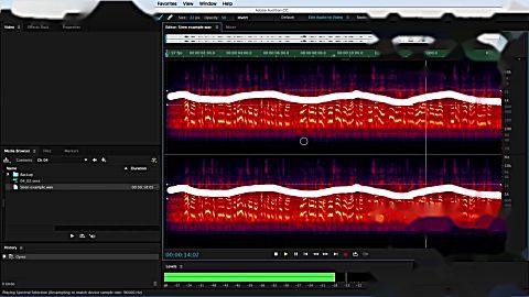 影视后期制作音频音效处理技术视频教程 19 定频的纯噪音修复