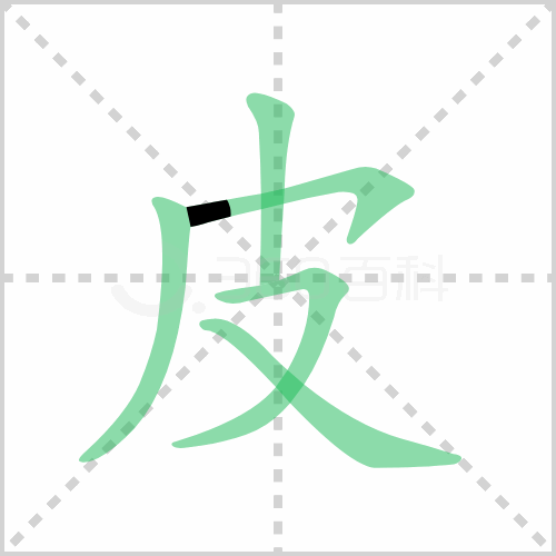 皮的解释|读音|部首|组词