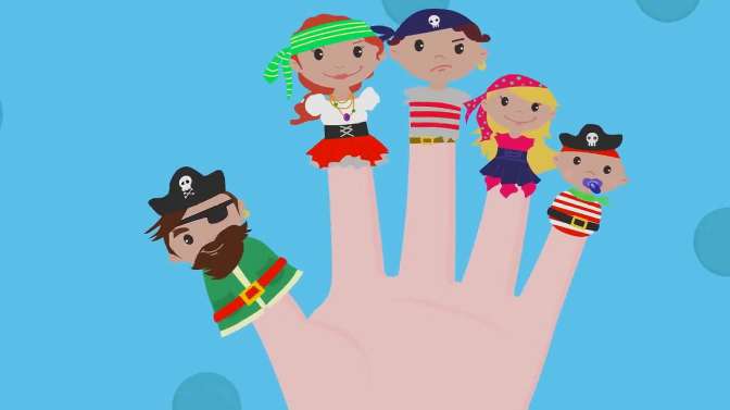手指英语歌:英语启蒙儿歌,finger family song with pirates