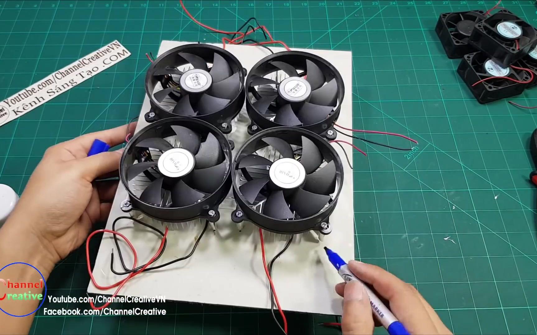 【搬运】 制冷片自制空调扇( creative channel