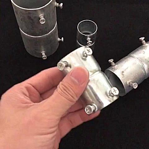 君晓天云镀锌穿线管直通jdg电线管扣压直接 kbg速接顶丝对接头拧断大