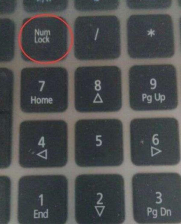 电脑键盘锁是哪个键?