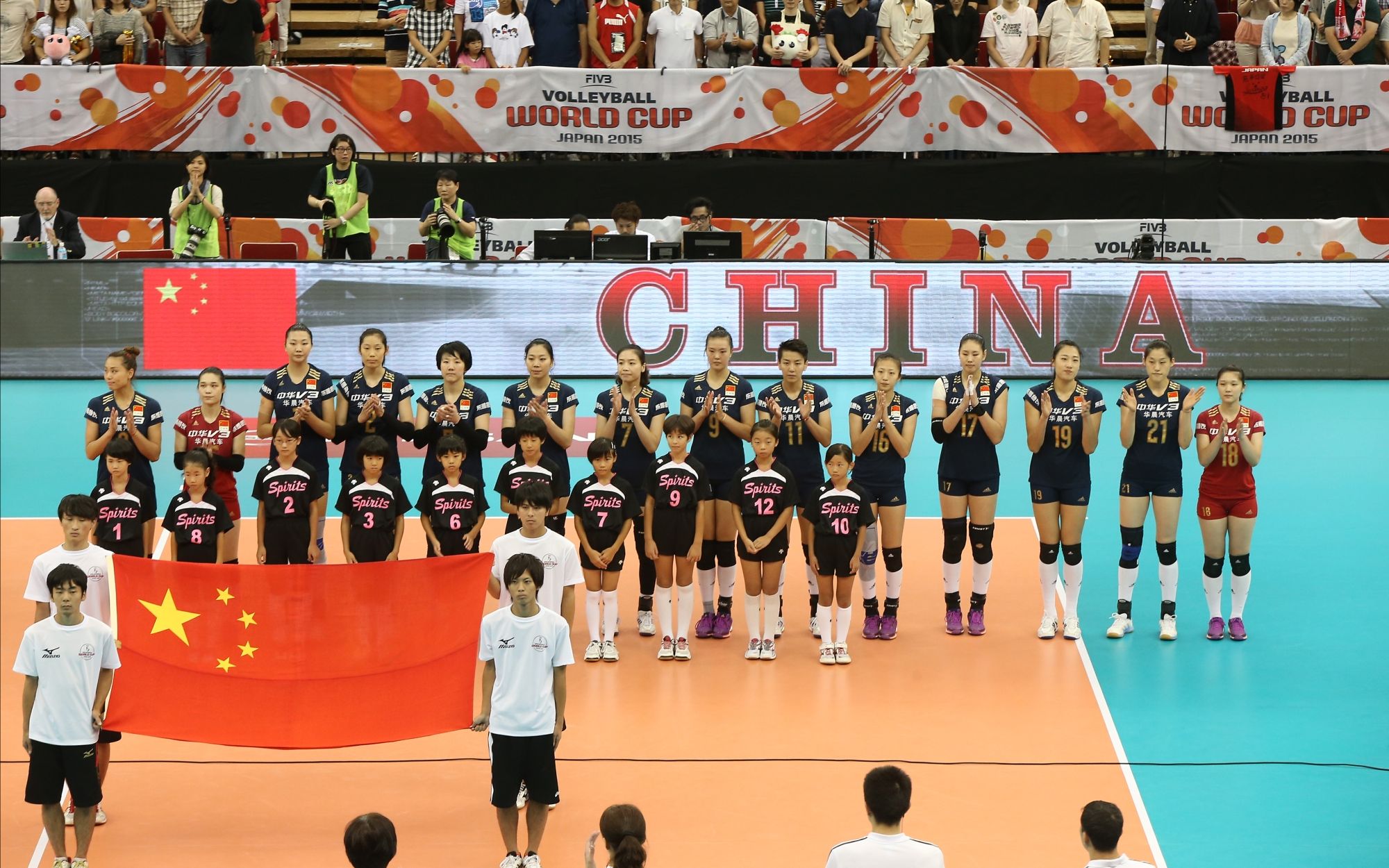 【2015女排世界杯】中国vs日本(fivb英文解说)