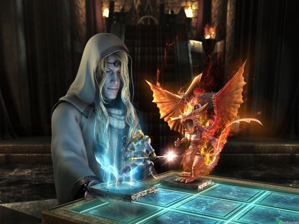 求一款游戏 卡牌类的 有9个格子 可以放牌 牌放