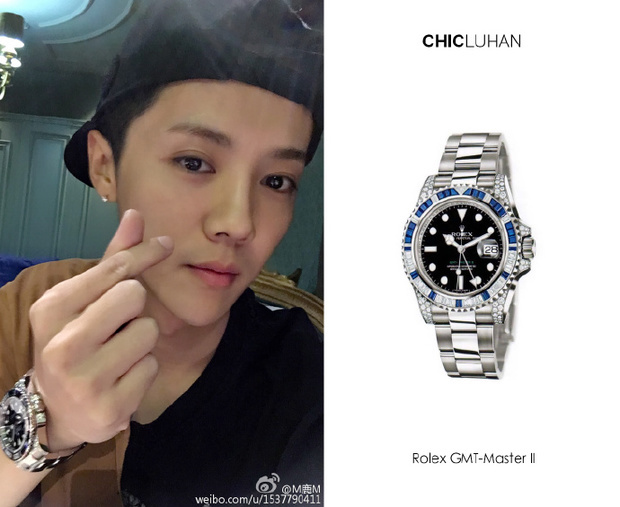 鹿晗微博 8月9号带的什么牌子手表