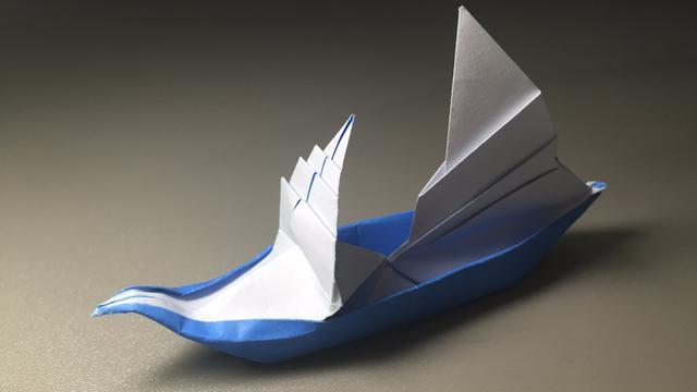 小手 b>课堂 /b>: b>折纸 /b>帆船 乘风破浪 大展宏图