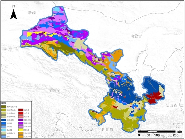 甘肃北山地图图片