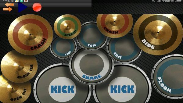 open hh是开镲 snare是小军鼓 那几个tom是桶鼓 ride是叮叮镲 crash是