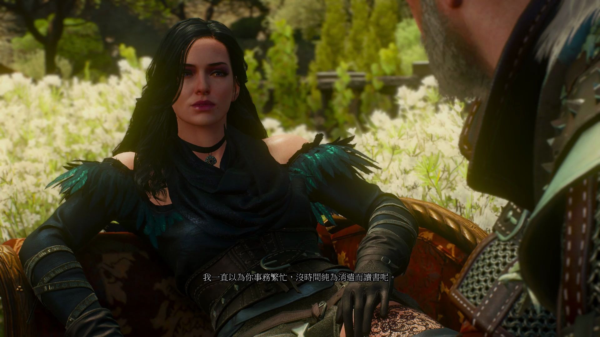 [图]The Witcher 3 叶奈法结局 专门换成狼套去见叶奶