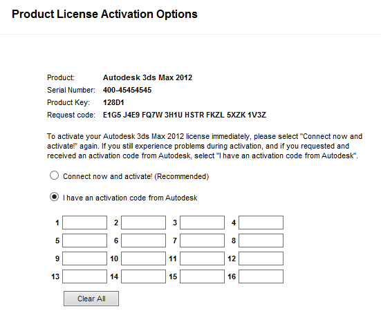 3d2012英文版注册机激活码输入一直错误