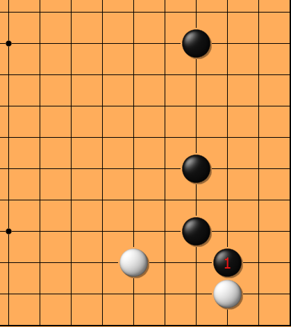 围棋星位挂角后大飞进角的问题