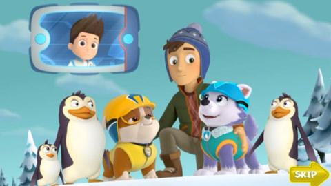 【小猪泡泡】汪汪队立大功 雪犬救援队 小砾往前冲游戏