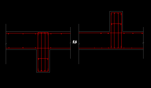 梁板式筏板基础,筏板的上层贯通钢筋,经过梁时是否从梁的上筋下穿过?