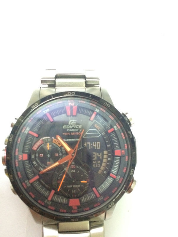 谁知道卡西欧的这款表如何调指针?我手表上的