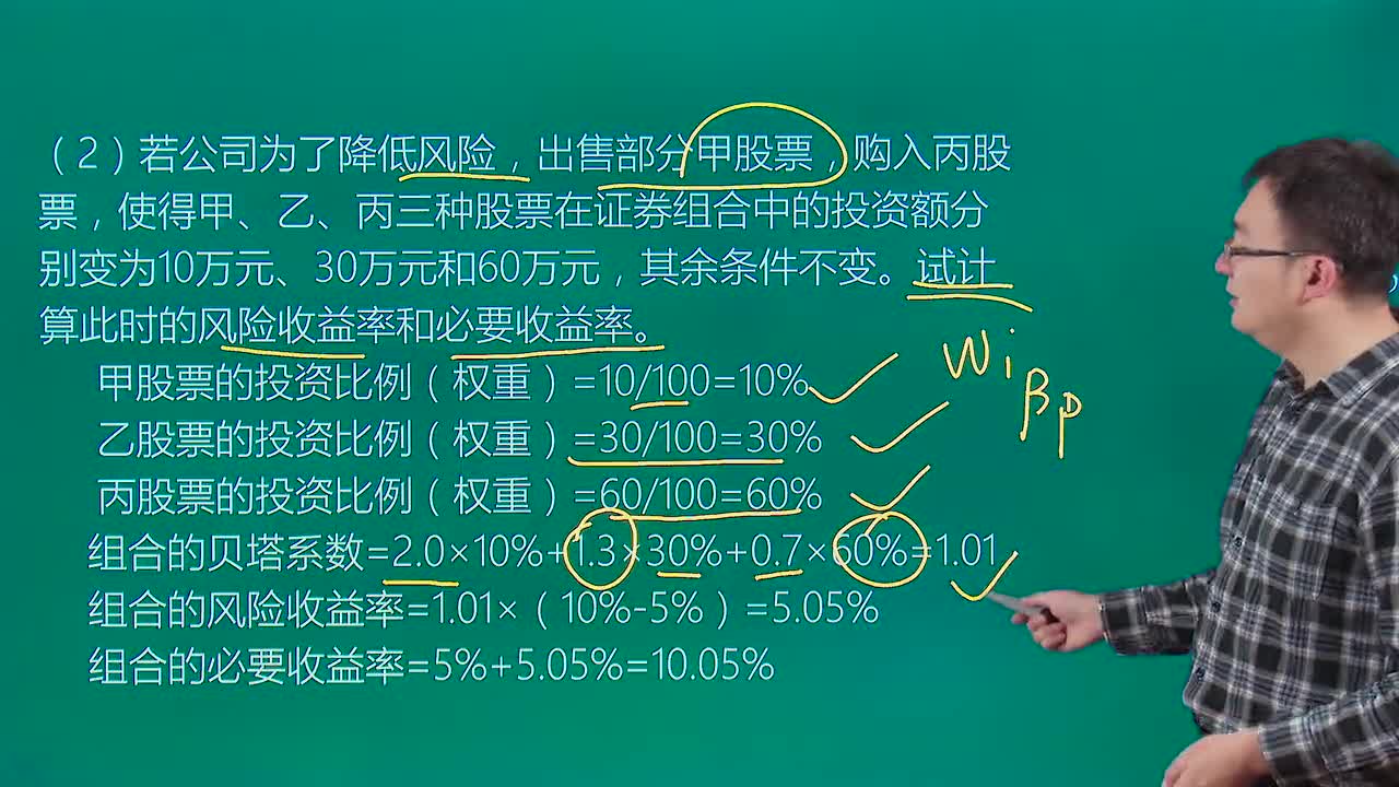 第2章-第2節 資本資產定價模型,證券市場線;證券資產組合的必