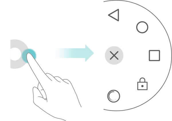 打开"""设置".点击"智能辅助 > 悬浮按钮",然后打开"悬浮按钮"开关.