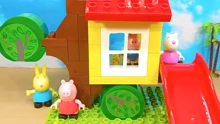 [图]peppapig益智积木 搭建小猪佩奇的树屋