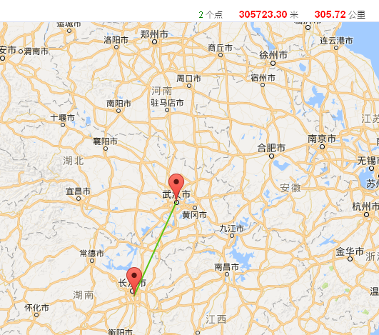 在比例尺是1比12000000的地图上武汉与长沙