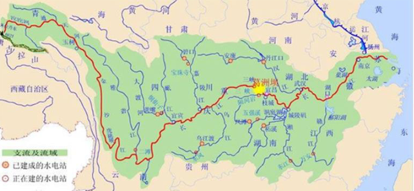 在地图上看,长江和黄河流经了我国哪些省市和
