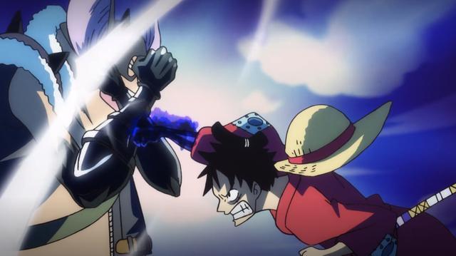 海贼王路飞战斗凯多