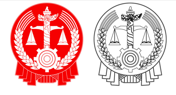 中国法院门口的标志和象征的意义