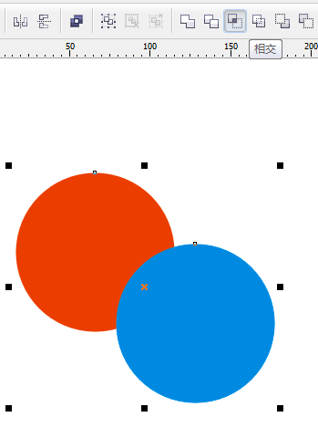 在cdr中两种颜色重合的地方出现第三种颜色怎么做出来的