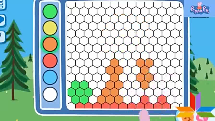 粉红猪小妹小猪佩奇游戏粉红小猪画画