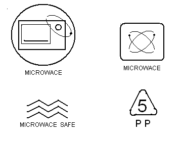 塑料微波标志图案图片