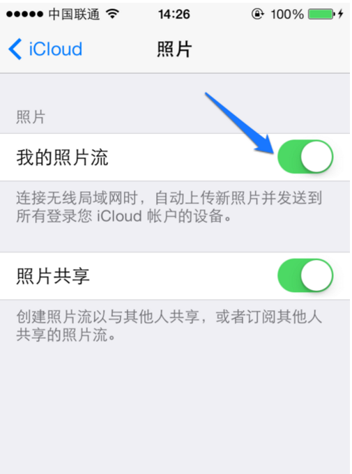 苹果6怎么看icloud上的照片?