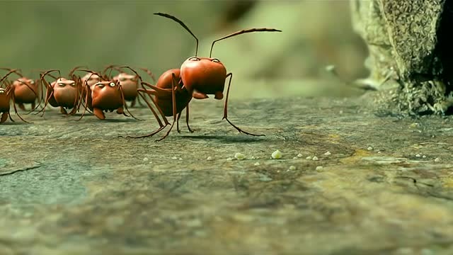 《蚂蚁总动员》恶霸红蚁堪称土匪典范,太欺负弱小黑蚁了
