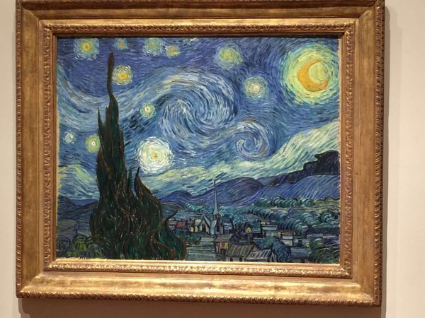 梵高星空原作用的是什么画框