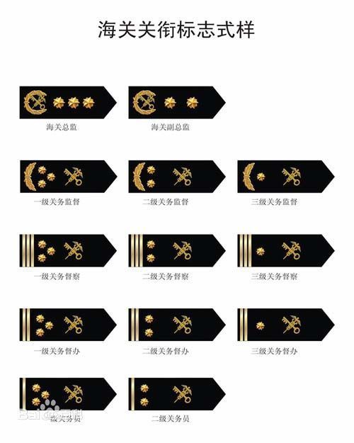 中国海关肩章