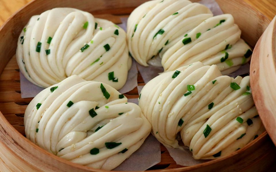 【葱油花卷】一根筷子简单搞定,千层松软,葱香十足!