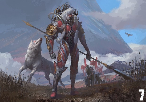 来一张二郎神杨戬的霸气图片,要高清的,越清晰越好?