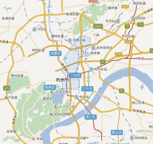 杭州下城区属于哪个方向