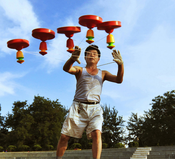 空竹初学者应该选什么样的空竹?对棒和线有什么要求?_360问答