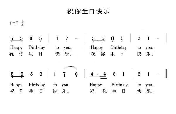 (happy birthday to you)是一首用来庆祝生日的流行歌曲