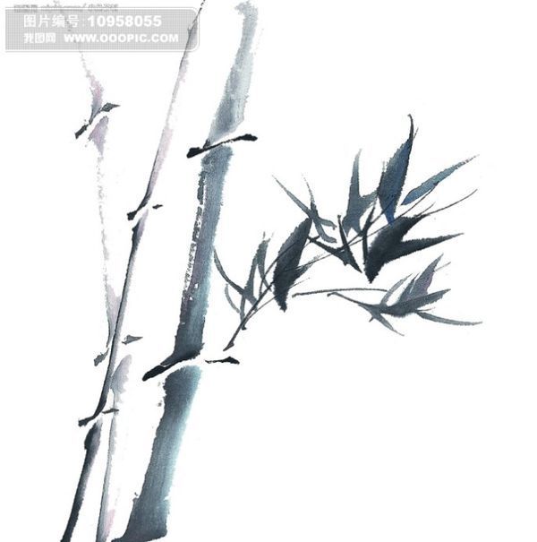 谁能给我发一个毛笔画的竹子画