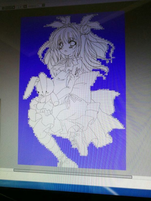 sai选区后用魔棒边缘锯齿状,怎么办,在线等!ヾ