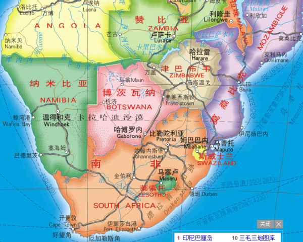 南部非洲哪些国家的淡水资源比较丰富