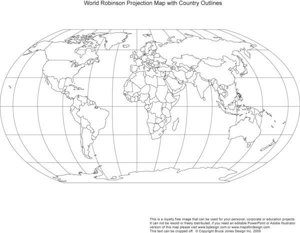地理空白世界地图与中国地图