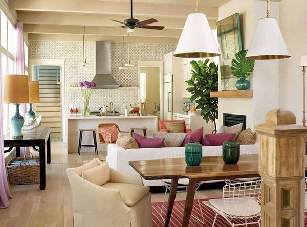 40平方装修效果图长方体空场卧室客厅装修图