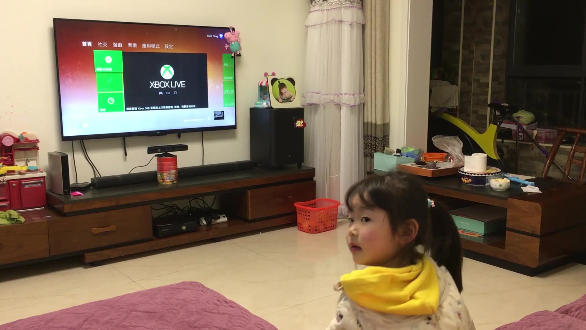 [图]xbox360 主机 水果忍者 游戏操作 双人 演示 体感 教程