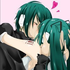 求初音未来接吻、吻脸、快吻上的图片!