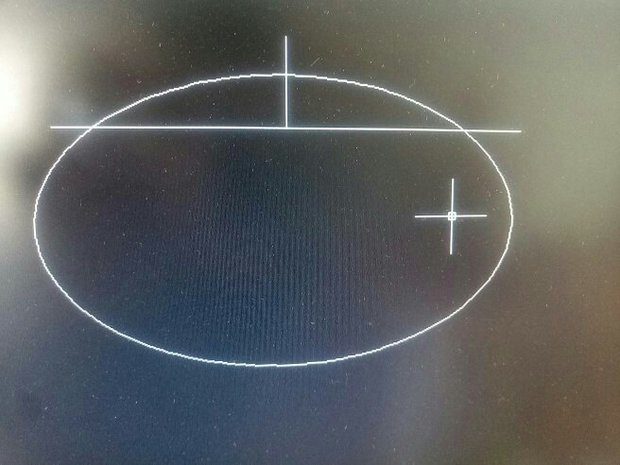 CAD已知椭圆的任意三点如何画椭圆,大概如图