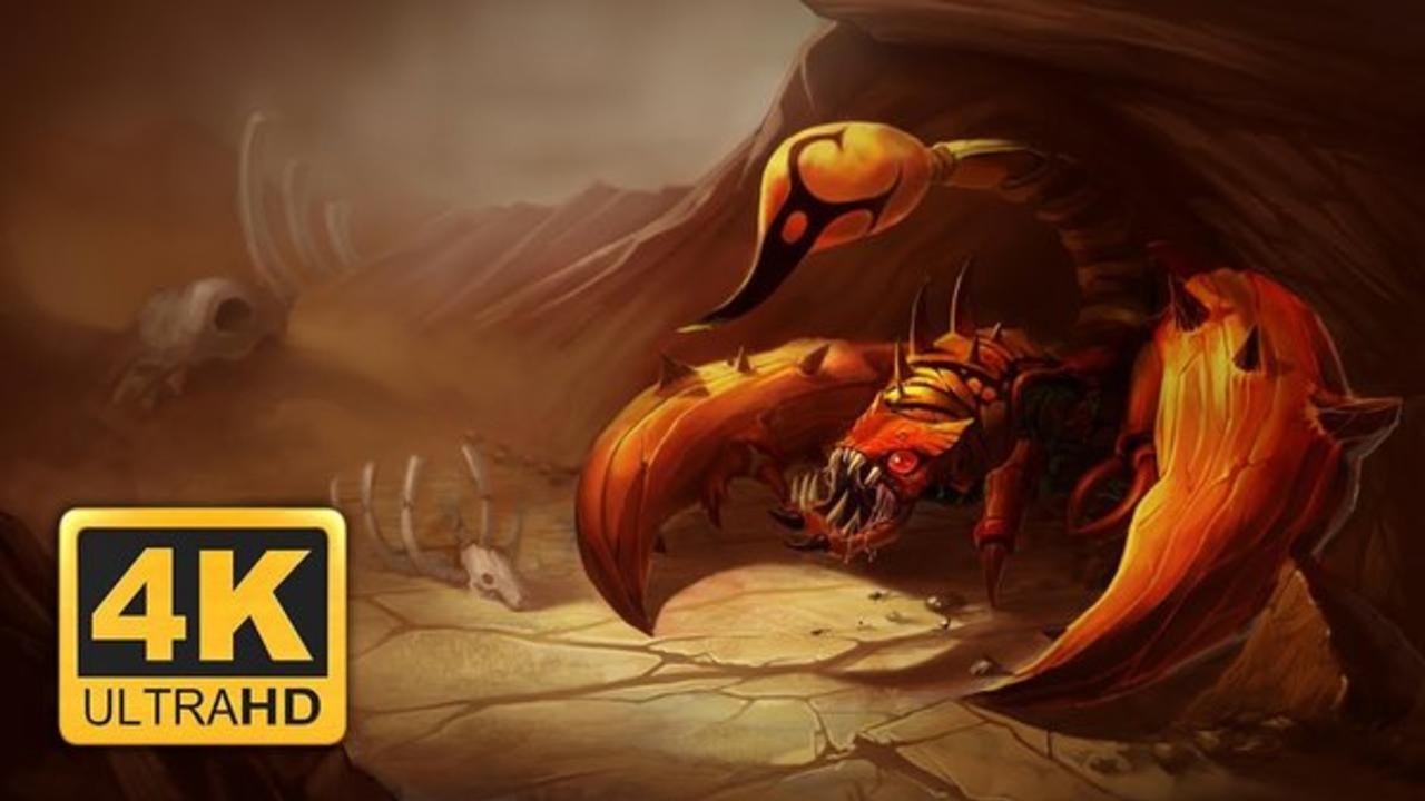 沙漠魔兽 蝎子 造型预览 sandscourge skarner skins 4k