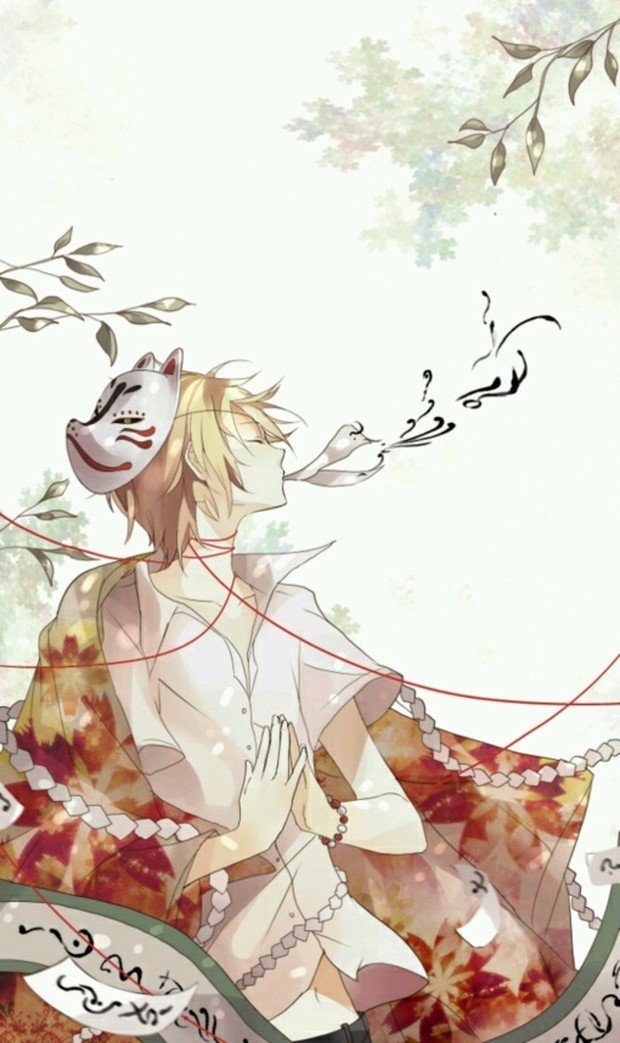 动漫男生头像 狐狸面具