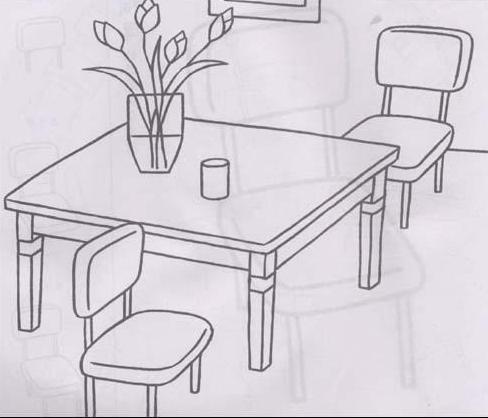 桌子怎么画