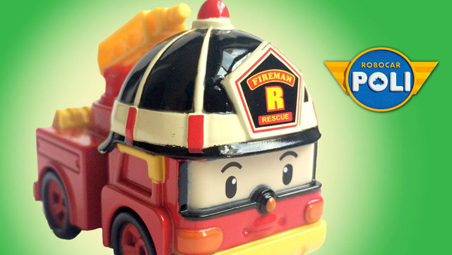 变形警车罗伊消防车